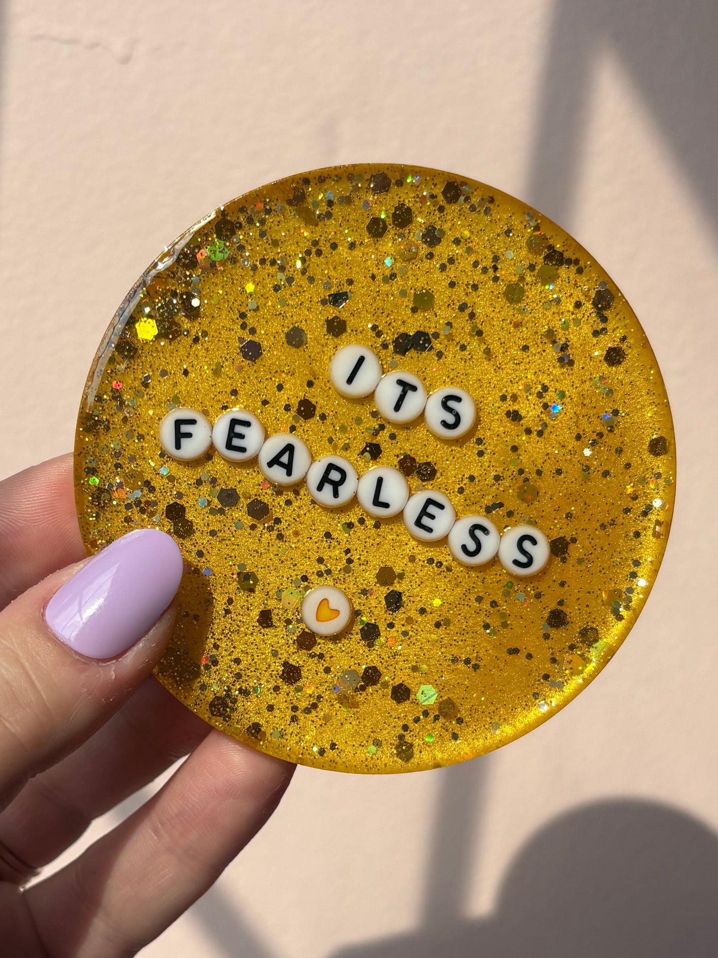 Taylor Swift Inspired Resin Coasters β Handmade Album & Era Coaster β Fearless