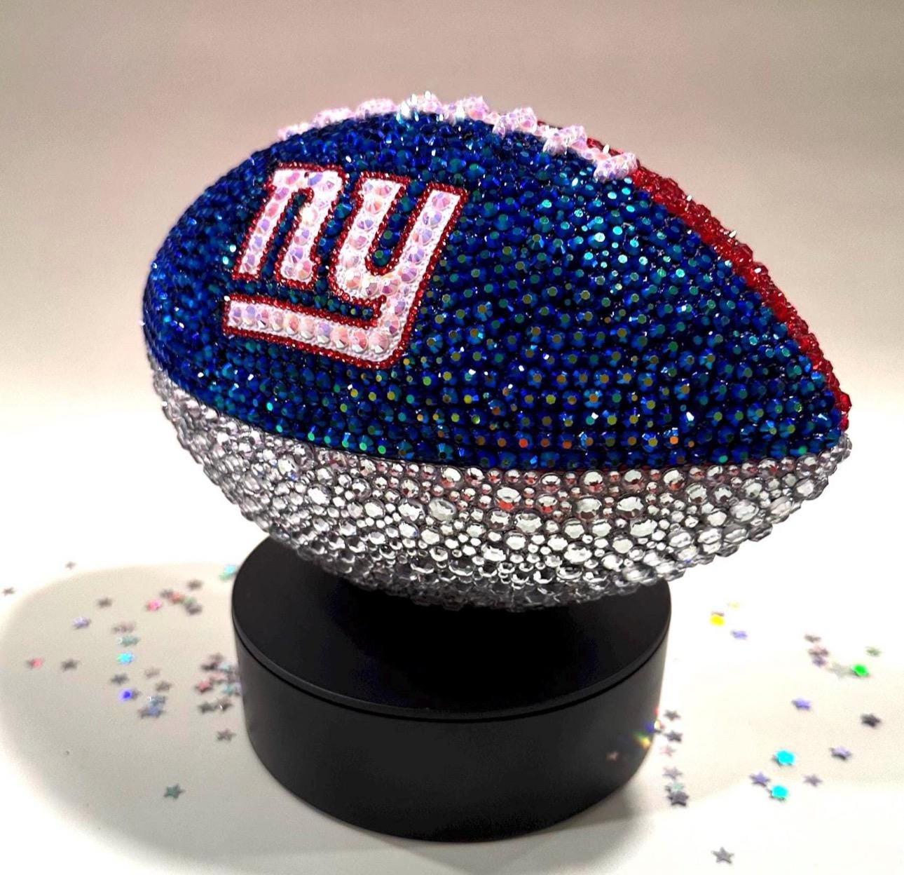 Custom Personalized Bling Rhinestone Football Choose Your Color Size & Logo