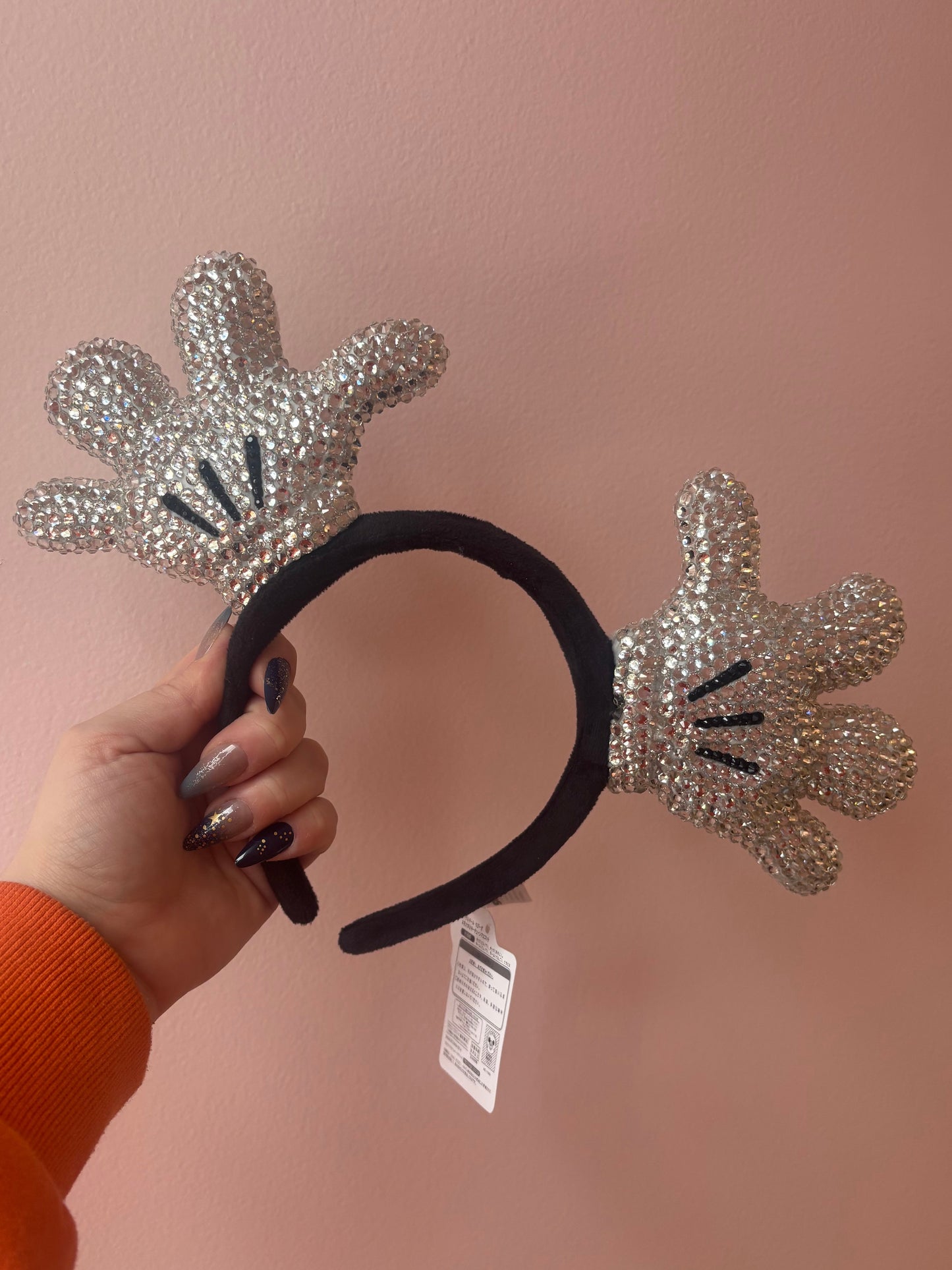 Rhinestone Cartoon Glove Headband