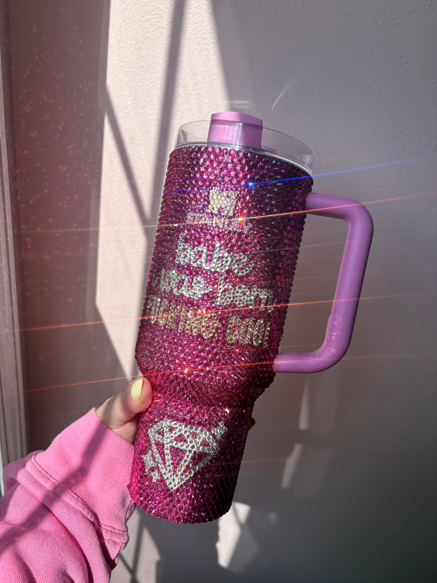 Deluxe Full Glam Rhinestone Tumbler – 40oz Hand-Embellished Statement Cup