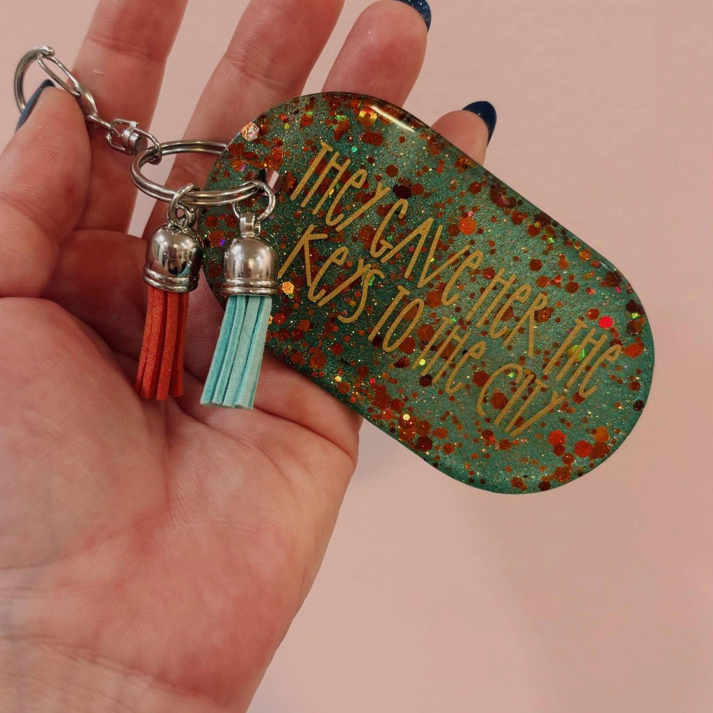 Custom Taylor Swift The Life of a Showgirl Keychain – Choose Any Song or Album