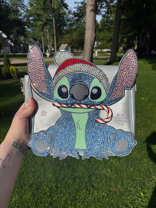 Rhinestone Stitch Holiday Bag