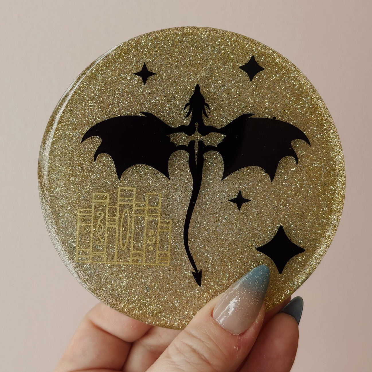 Fourth Wing Inspired Coaster Set | Dragon Fantasy Book Coasters | Romantasy Decor