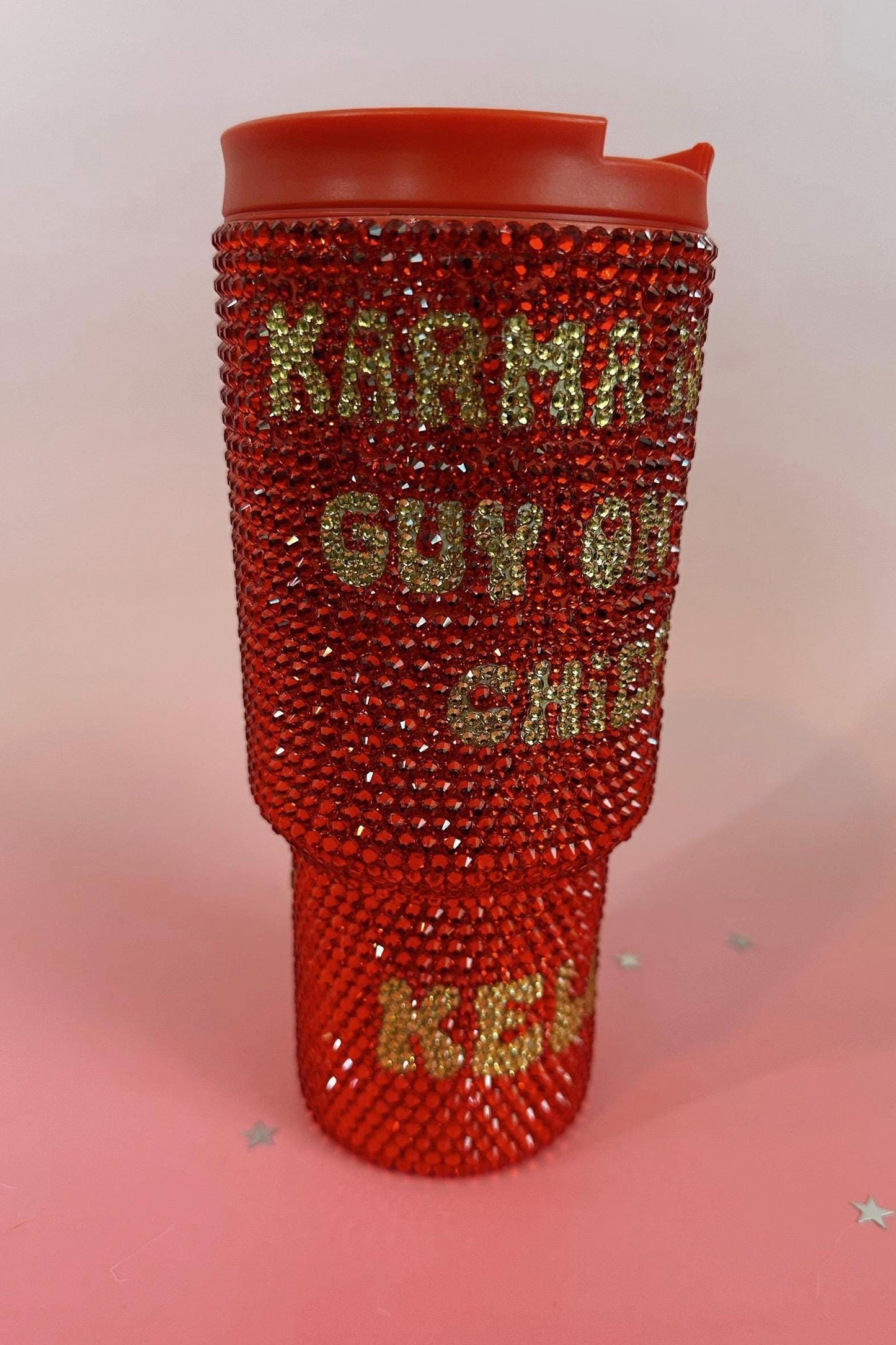 Bling Kansas City Chiefs Tumbler: 30 oz Modern Rhinestone Tumbler