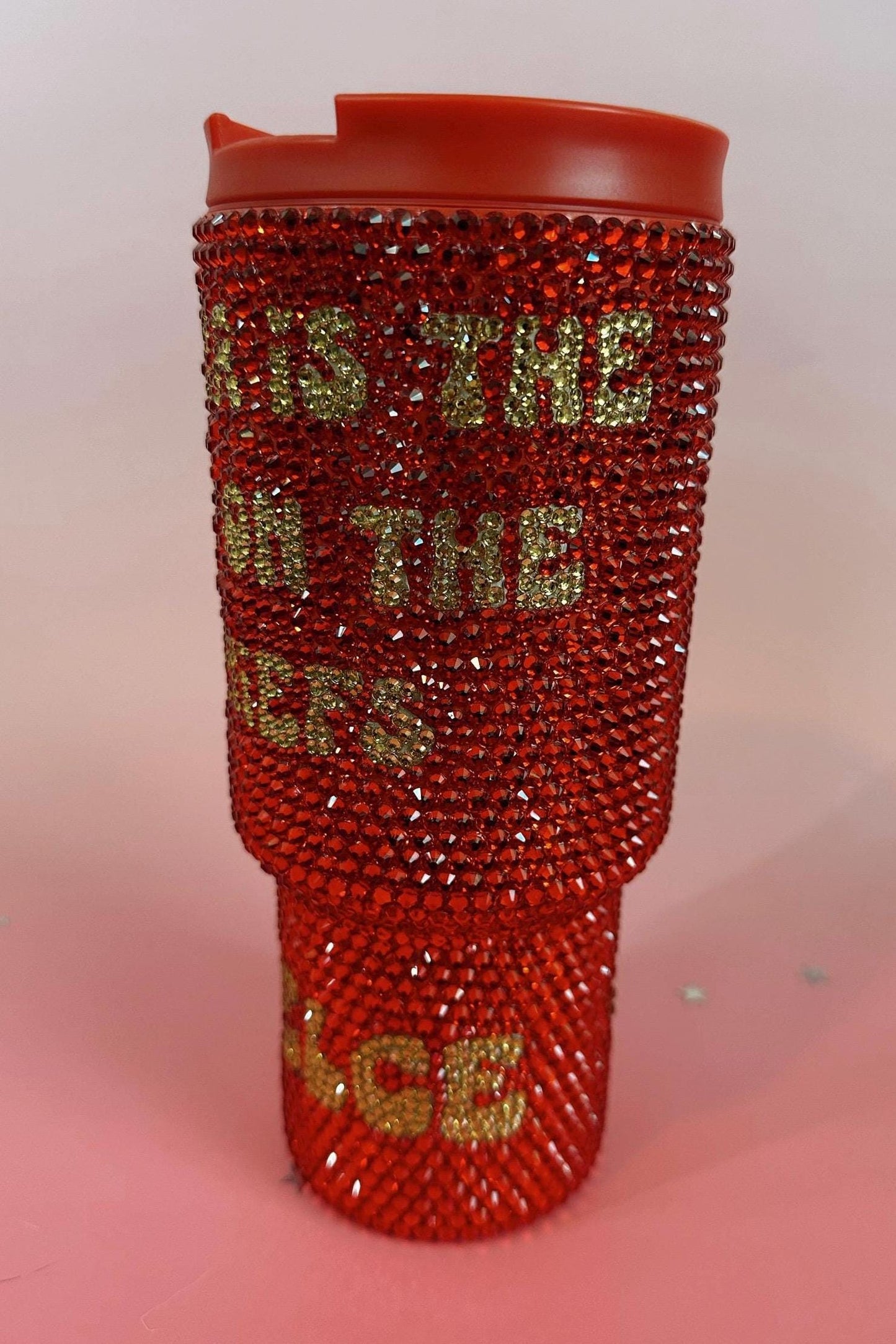 Bling Kansas City Chiefs Tumbler: 30 oz Modern Rhinestone Tumbler