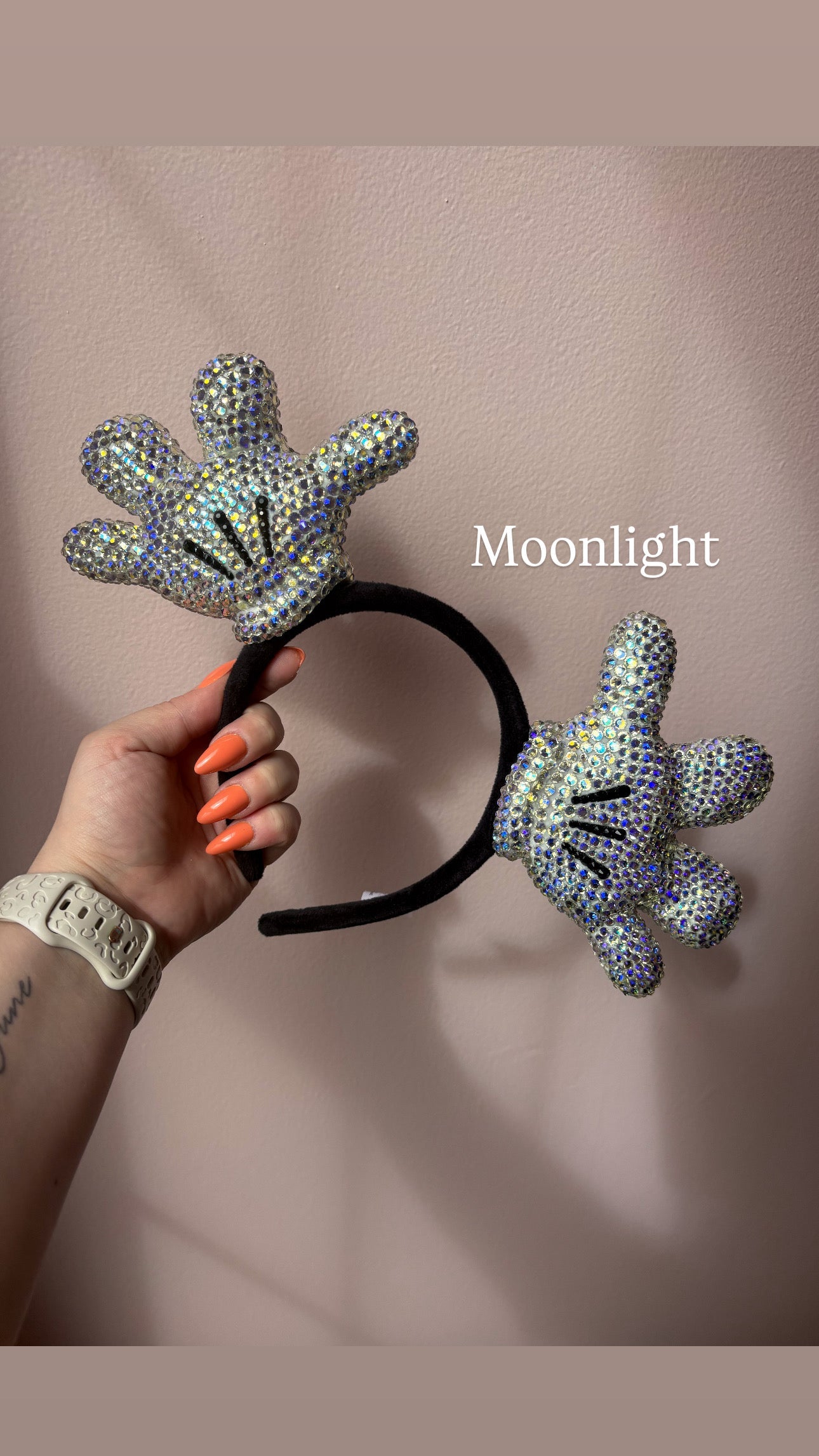 Rhinestone Cartoon Glove Headband