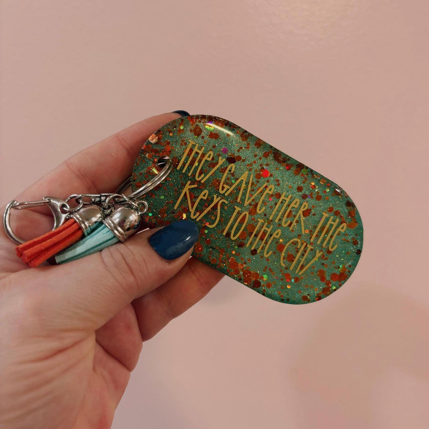 Custom Taylor Swift The Life of a Showgirl Keychain – Choose Any Song or Album