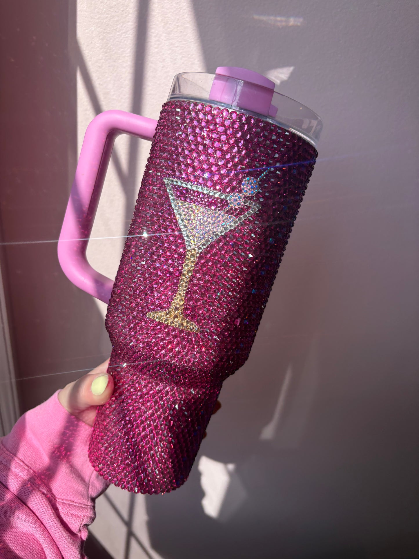 Deluxe Full Glam Rhinestone Tumbler – 40oz Hand-Embellished Statement Cup