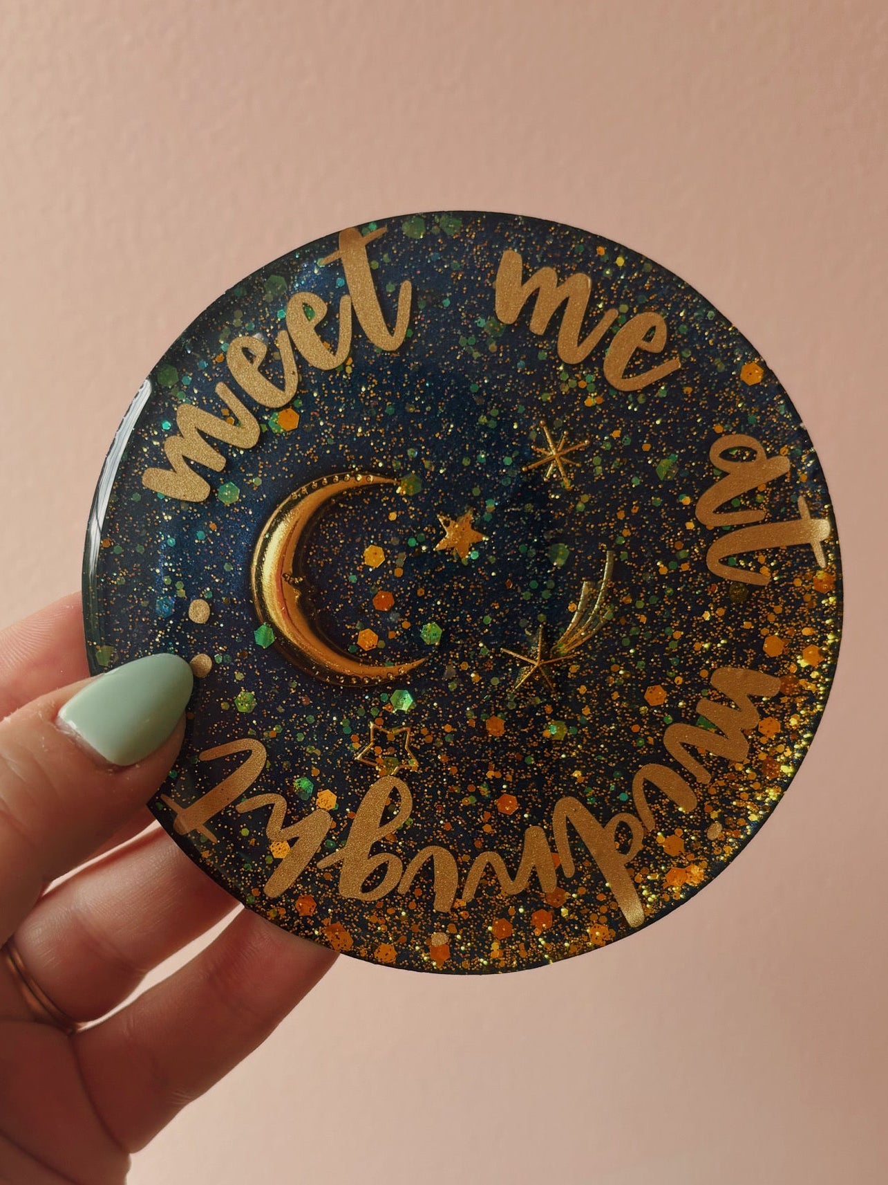 Taylor Swift Inspired Resin Coasters – Handmade Album & Era Coaster – Midnights