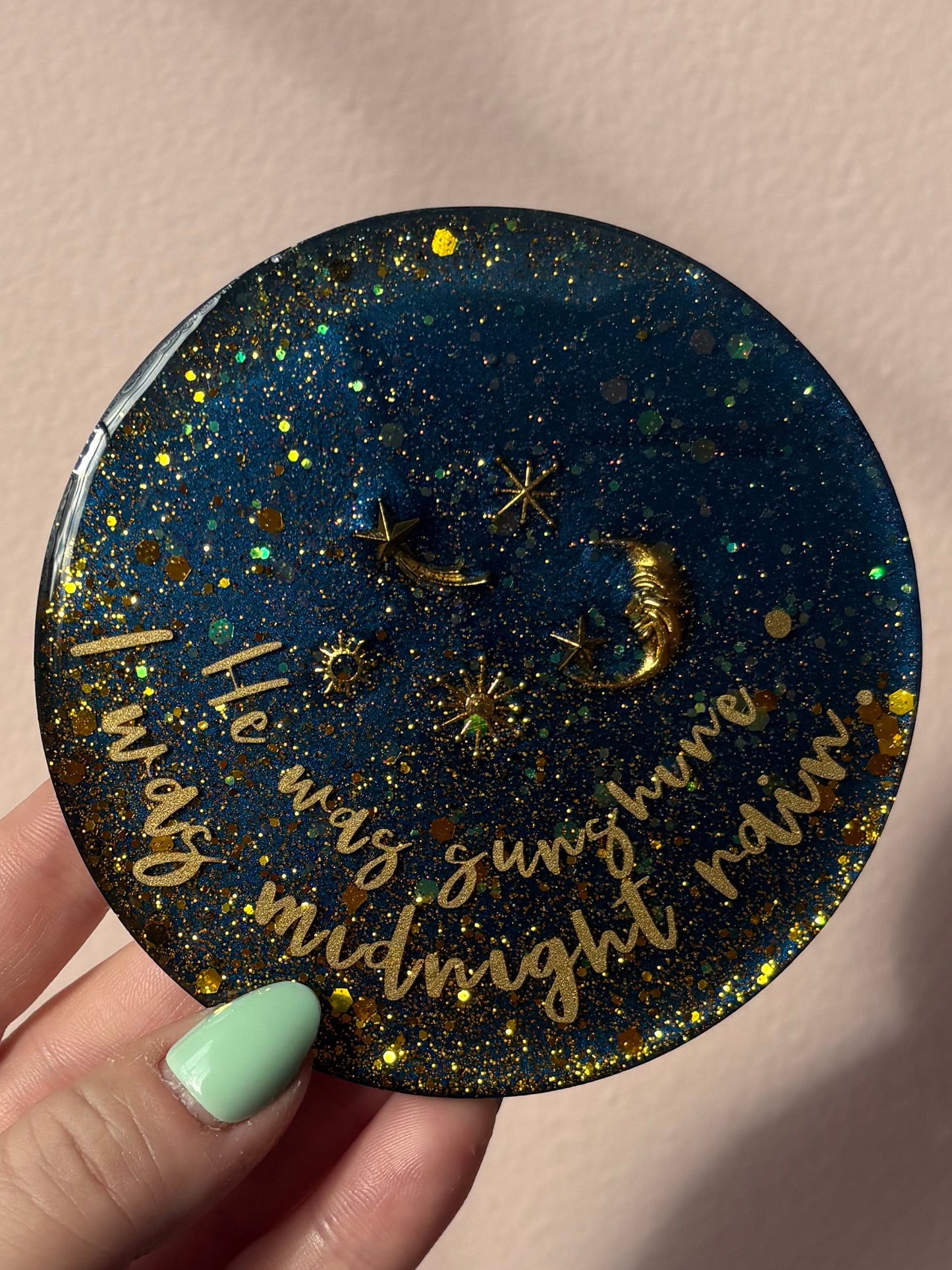Taylor Swift Inspired Resin Coasters – Handmade Album & Era Coaster – Midnights
