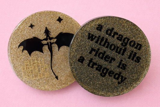 Fourth Wing Inspired Coaster Set | Dragon Fantasy Book Coasters | Romantasy Decor