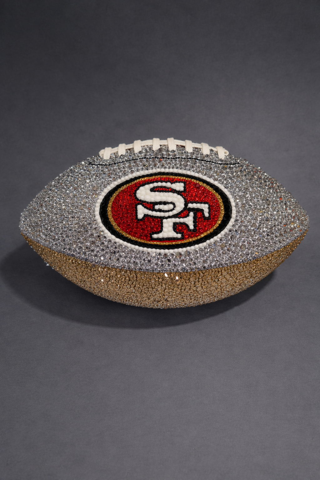Custom Personalized Bling Rhinestone Football Choose Your Color Size & Logo