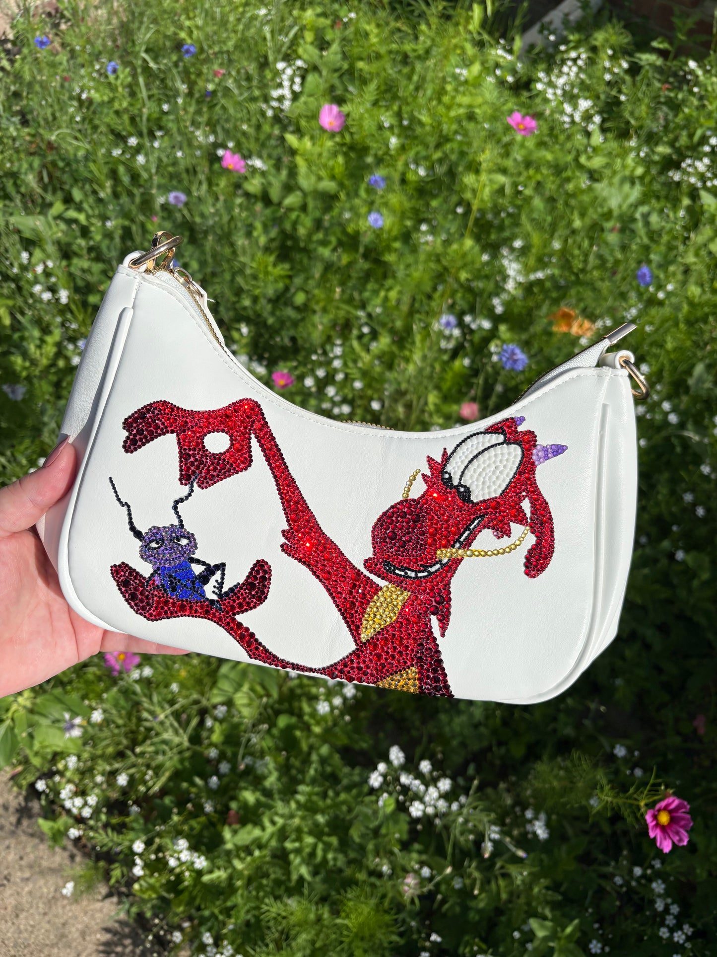 Custom Rhinestone Character Bag