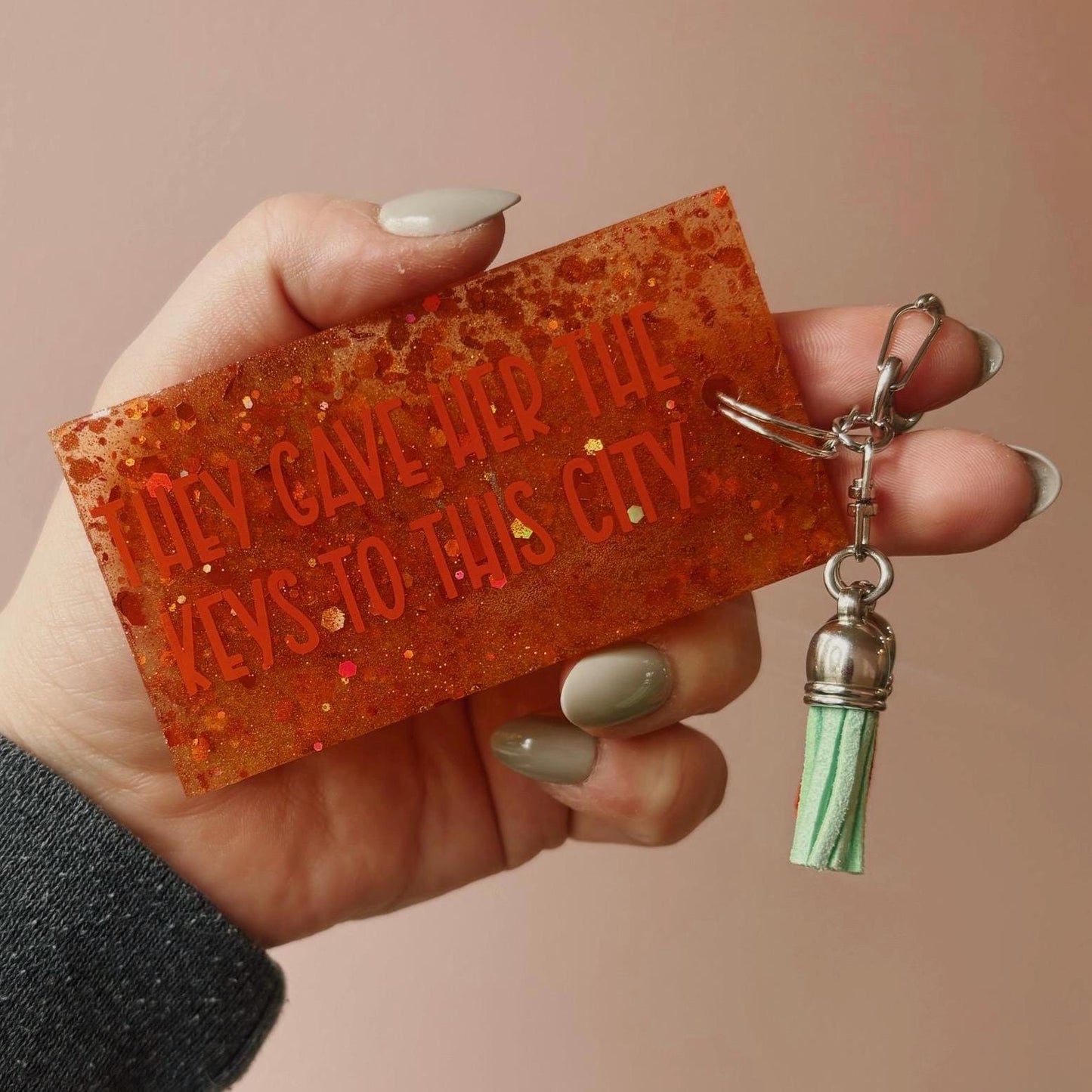 Custom Taylor Swift The Life of a Showgirl Keychain – Choose Any Song or Album